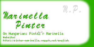 marinella pinter business card